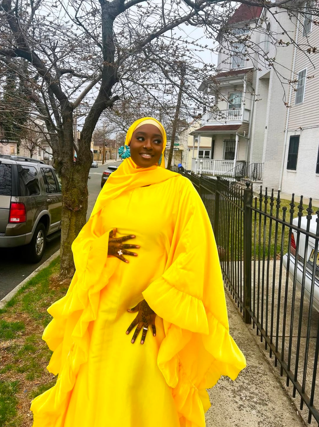 Luxe rich auntie Bubu/kaftan gown