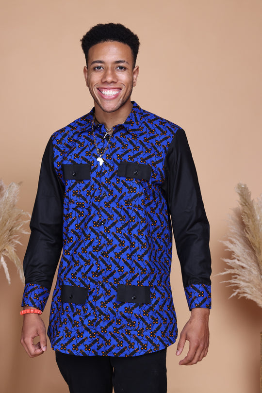 African print men shirt.