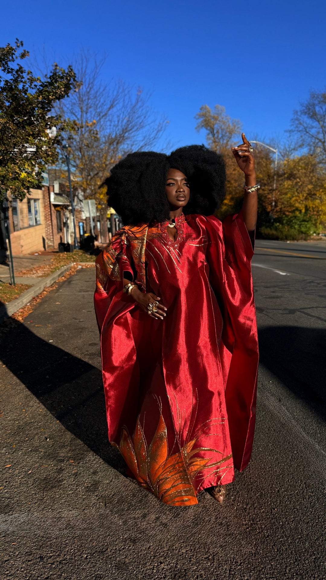 Luxe Premium Brocade Rich Auntie Bubu Gown.