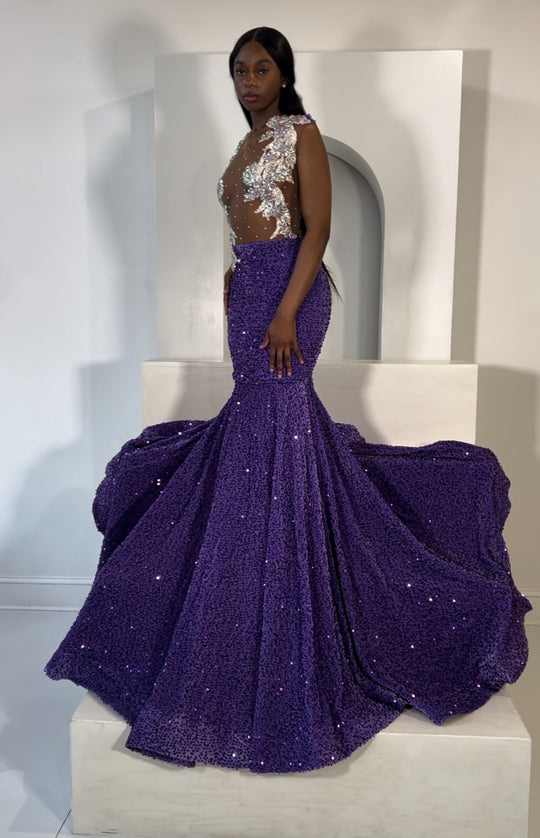 Sequins Prom Dress