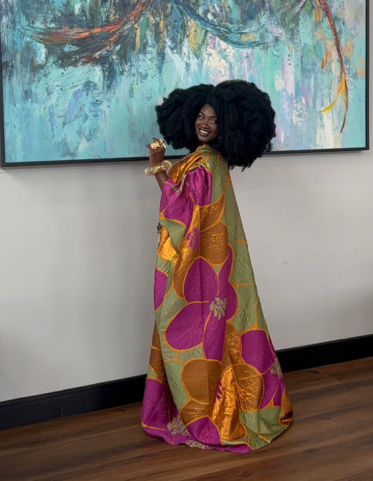 The Royal Petal Brocade Bubu Gown.