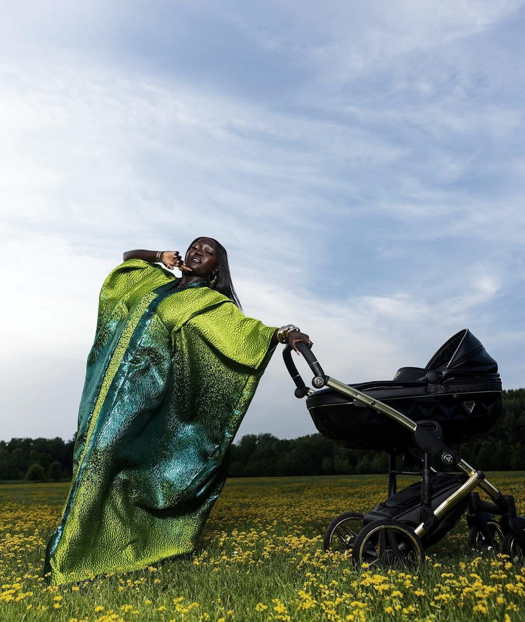 Luxe rich auntie bubu/kaftan gown