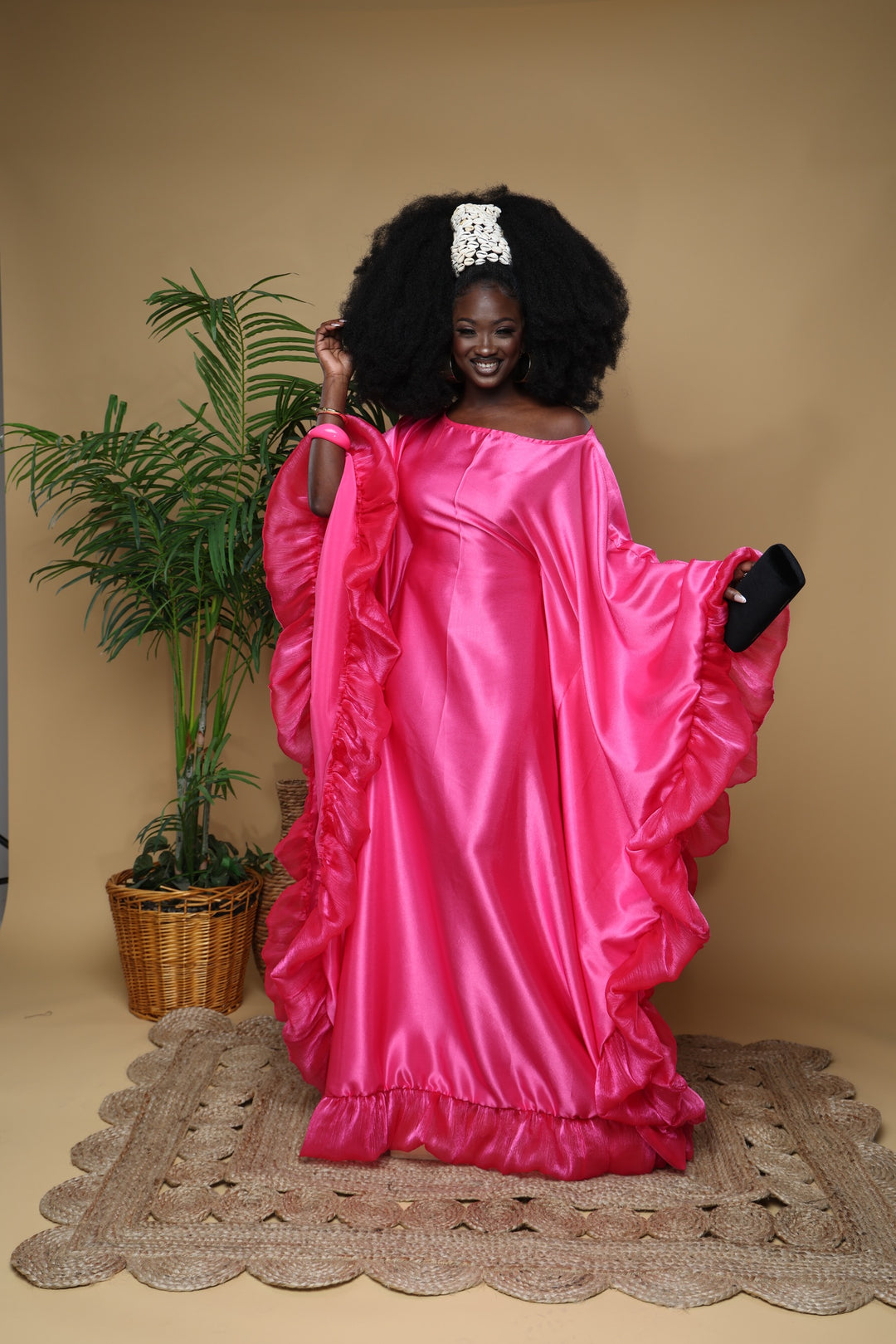 Luxe rich auntie Bubu/kaftan gown.