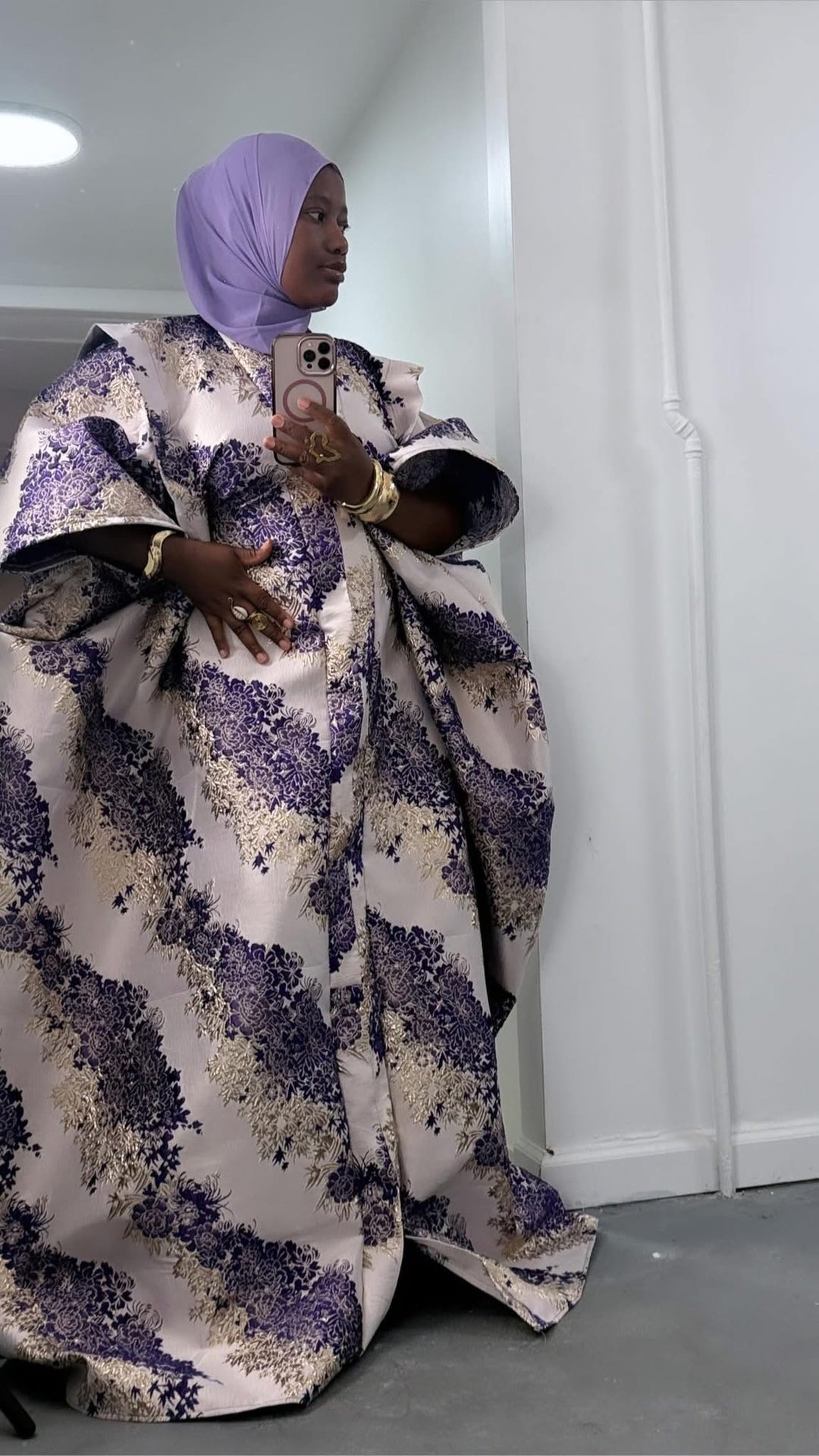 Luxe rich auntie bubu/kaftan gown