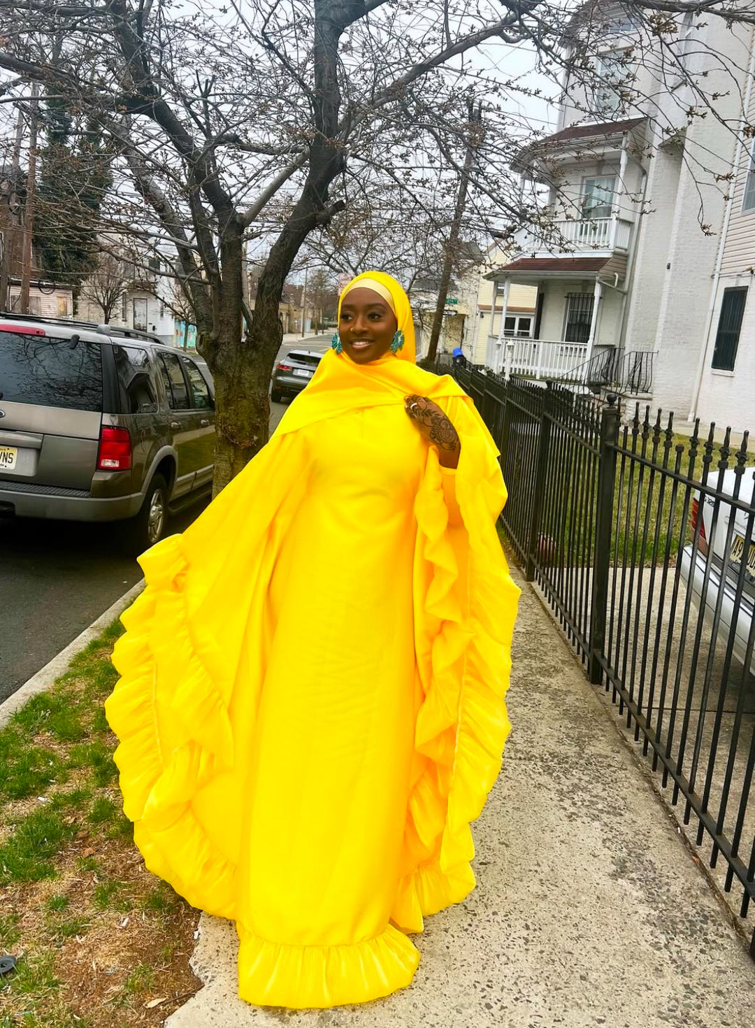 Luxe rich auntie Bubu/kaftan gown