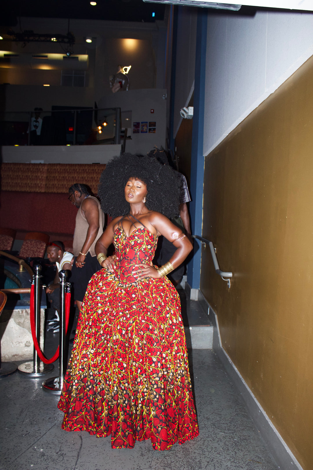 African Print Corset Ball Gown✨