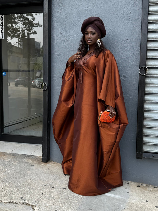 Luxe rich auntie bubu/kaftan gown