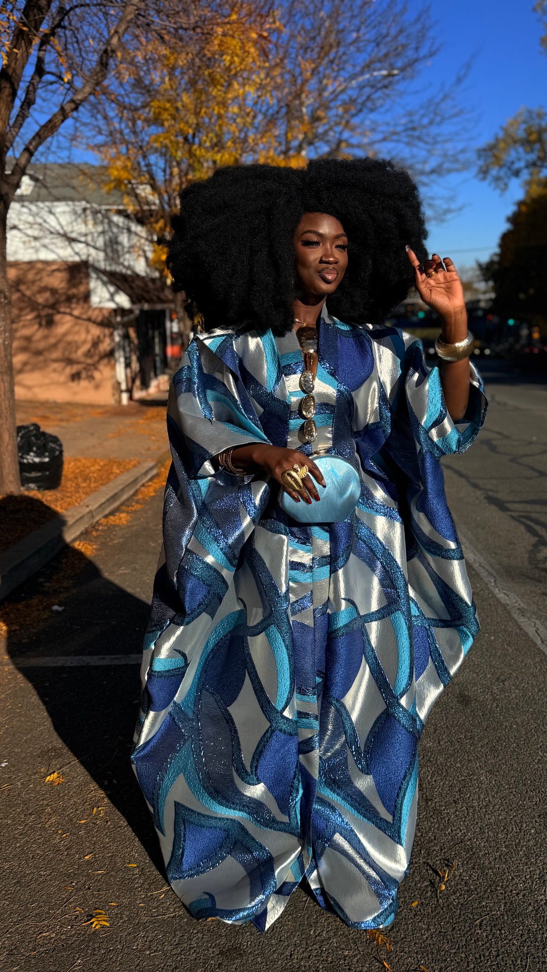 Luxe Premium Brocade Rich Aunty Bubu Gown.