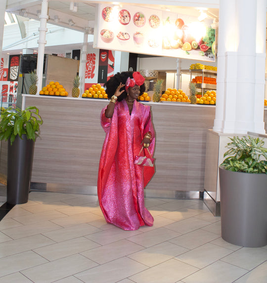 Luxe African rich aunty bubu gown.