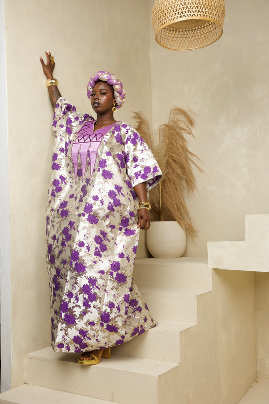 Luxury Premium Brocade Rich Auntie Bubu Gown