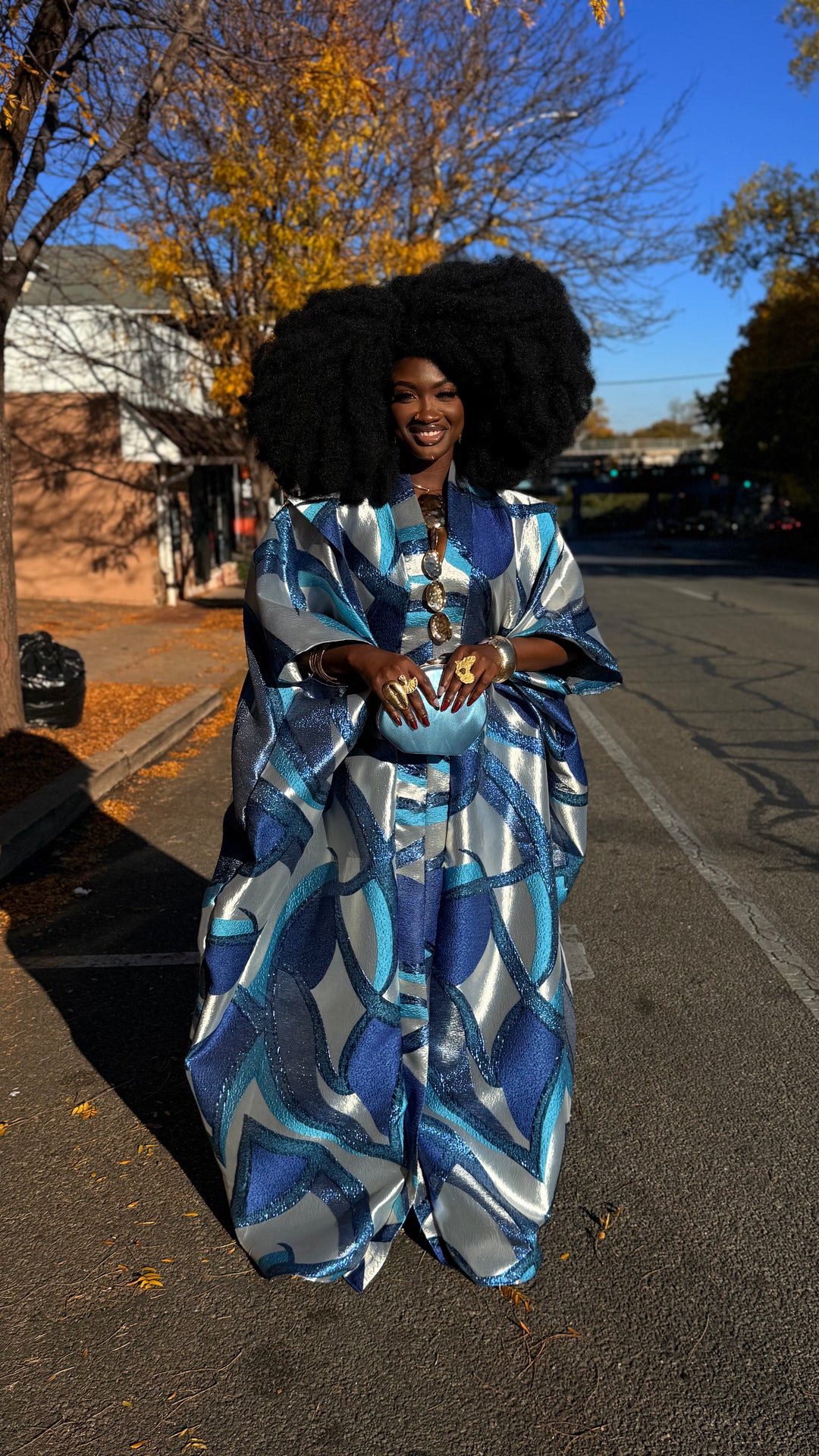 Luxe Premium Brocade Rich Aunty Bubu Gown.