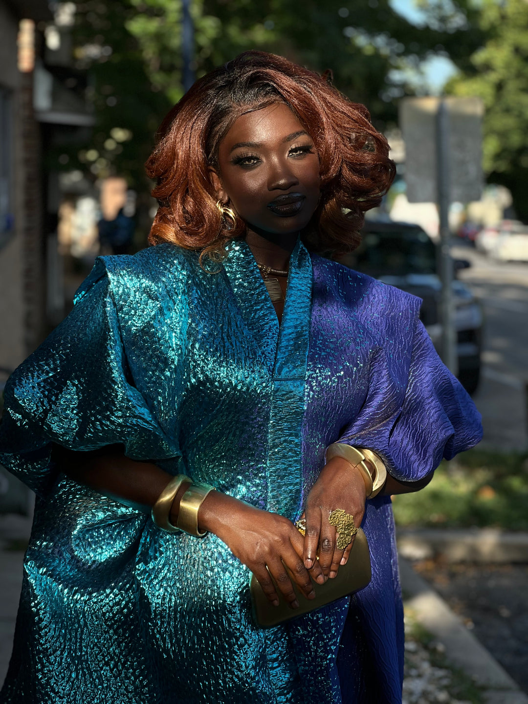 Luxury African rich auntie bubu gown