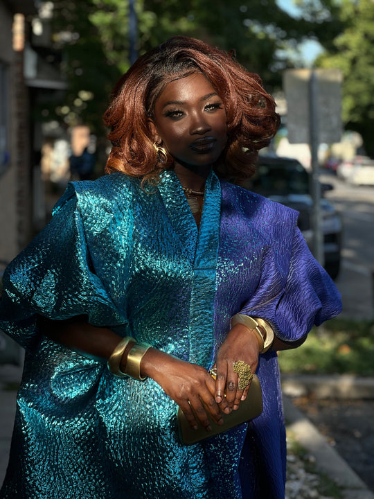 Luxury African rich auntie bubu gown