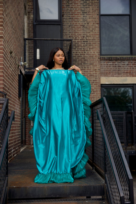 Luxe rich auntie bubu/kaftan gown