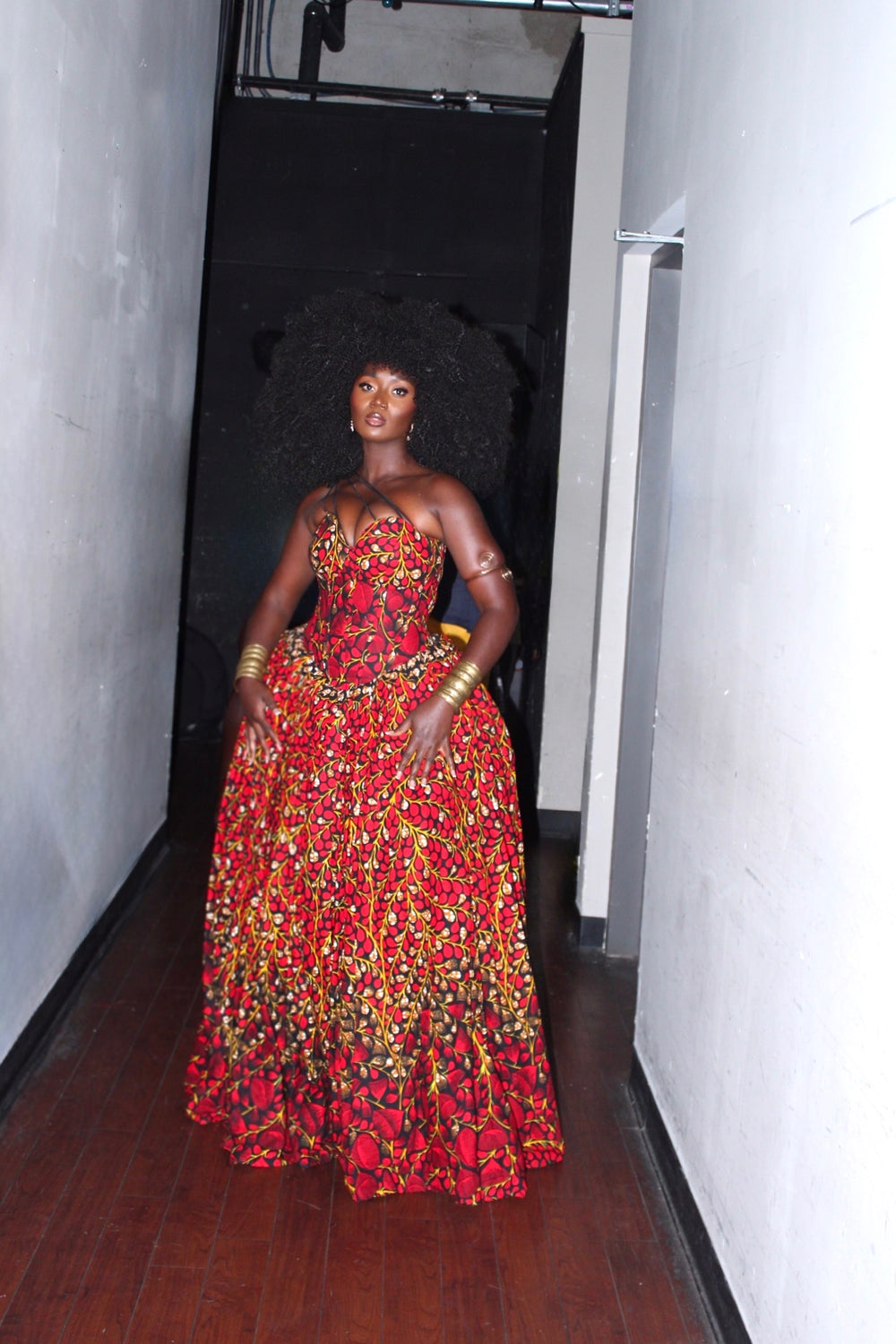 African Print Corset Ball Gown✨