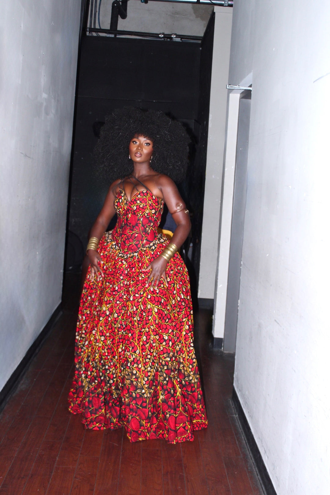 African Print Corset Ball Gown✨