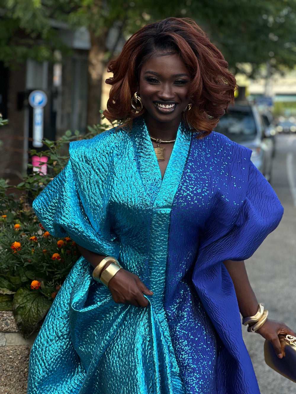 Luxury African rich auntie bubu gown