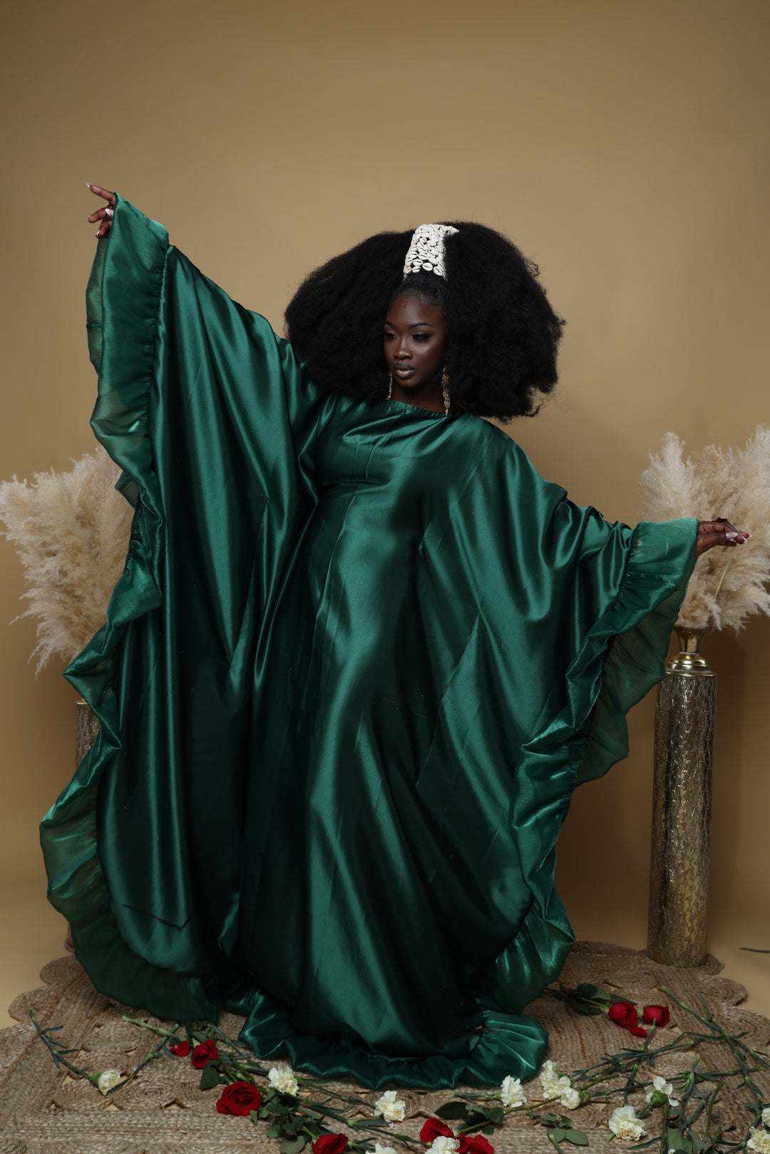 Luxe rich auntie Bubu/kaftan gown