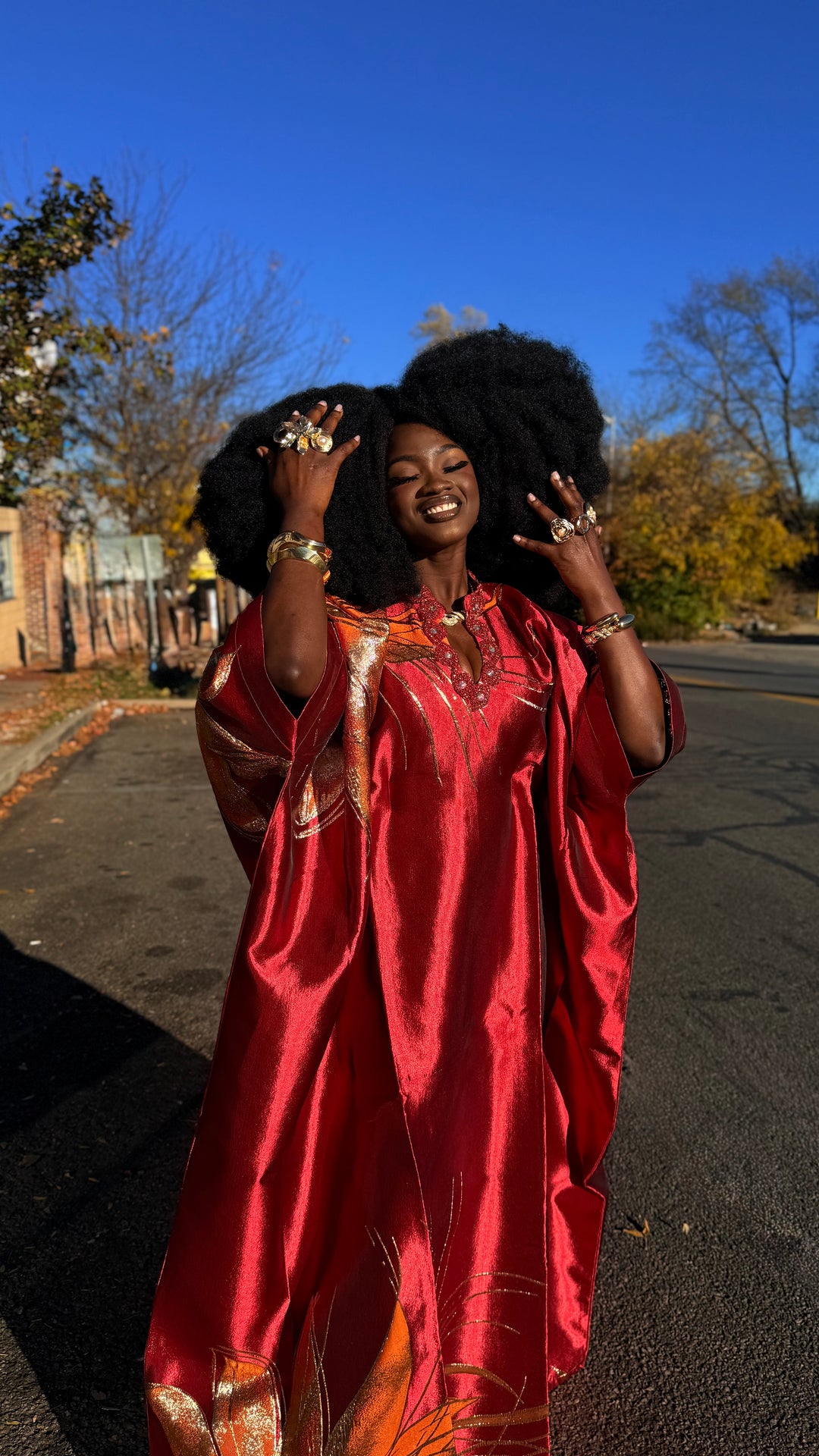 Luxe Premium Brocade Rich Auntie Bubu Gown.