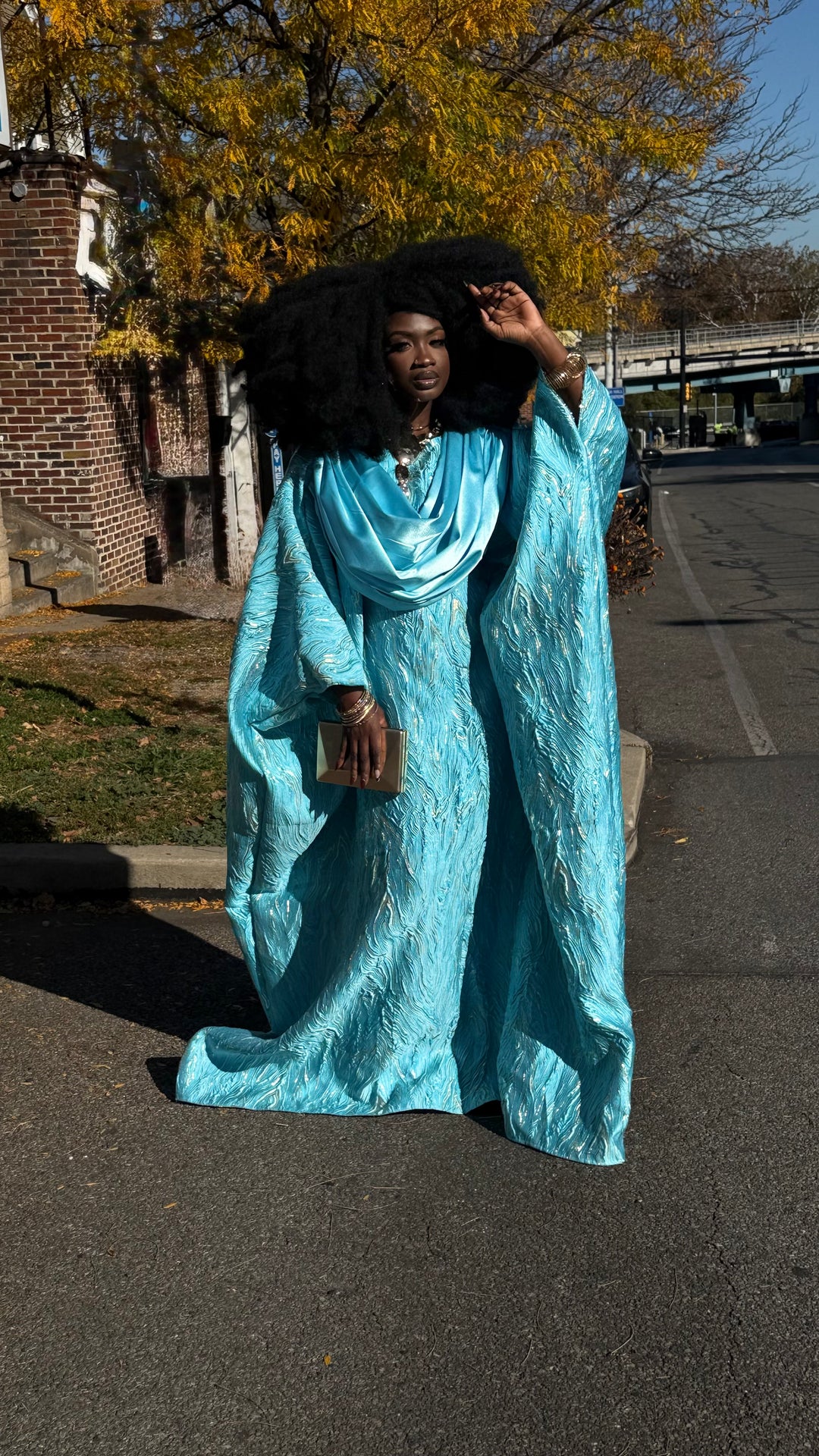 Luxe Premium Brocade Rich Aunty Bubu Gown.