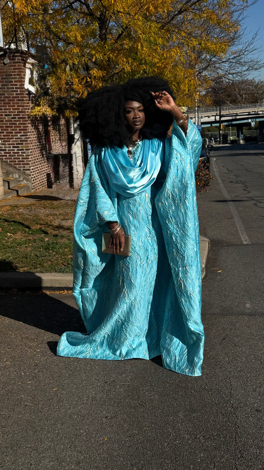 Luxe Premium Brocade Rich Aunty Bubu Gown.