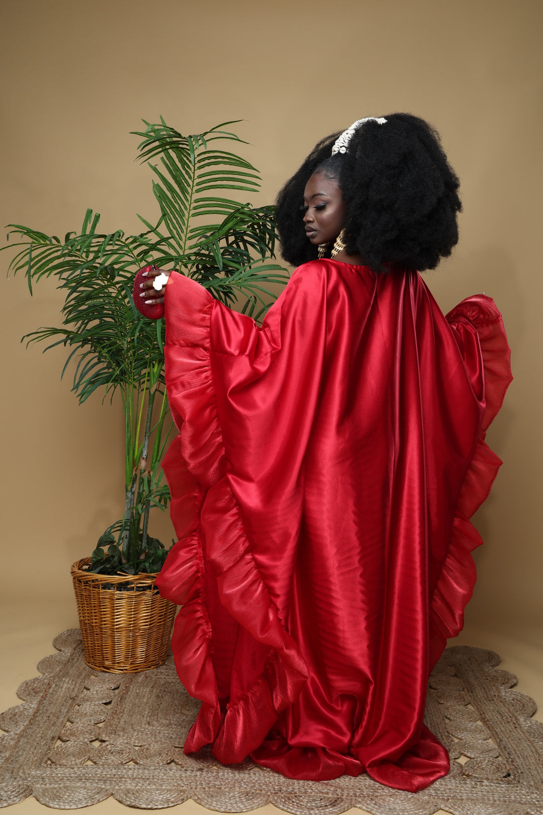 Luxe rich auntie Bubu/kaftan gown.