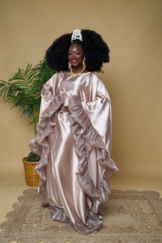 Lux rich auntie bubu/kaftan gown.