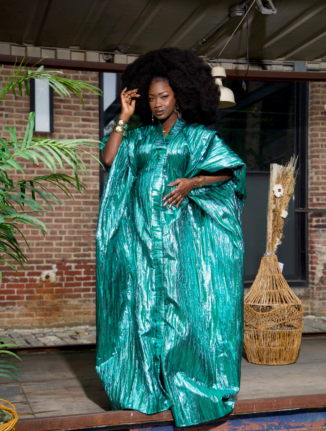 Luxe rich auntie bubu/kaftan gown