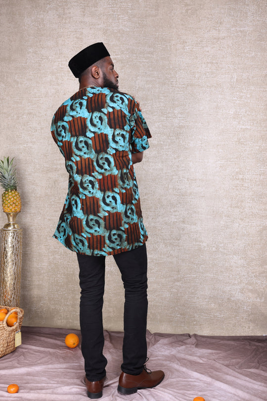 Tribal batik men shirt.