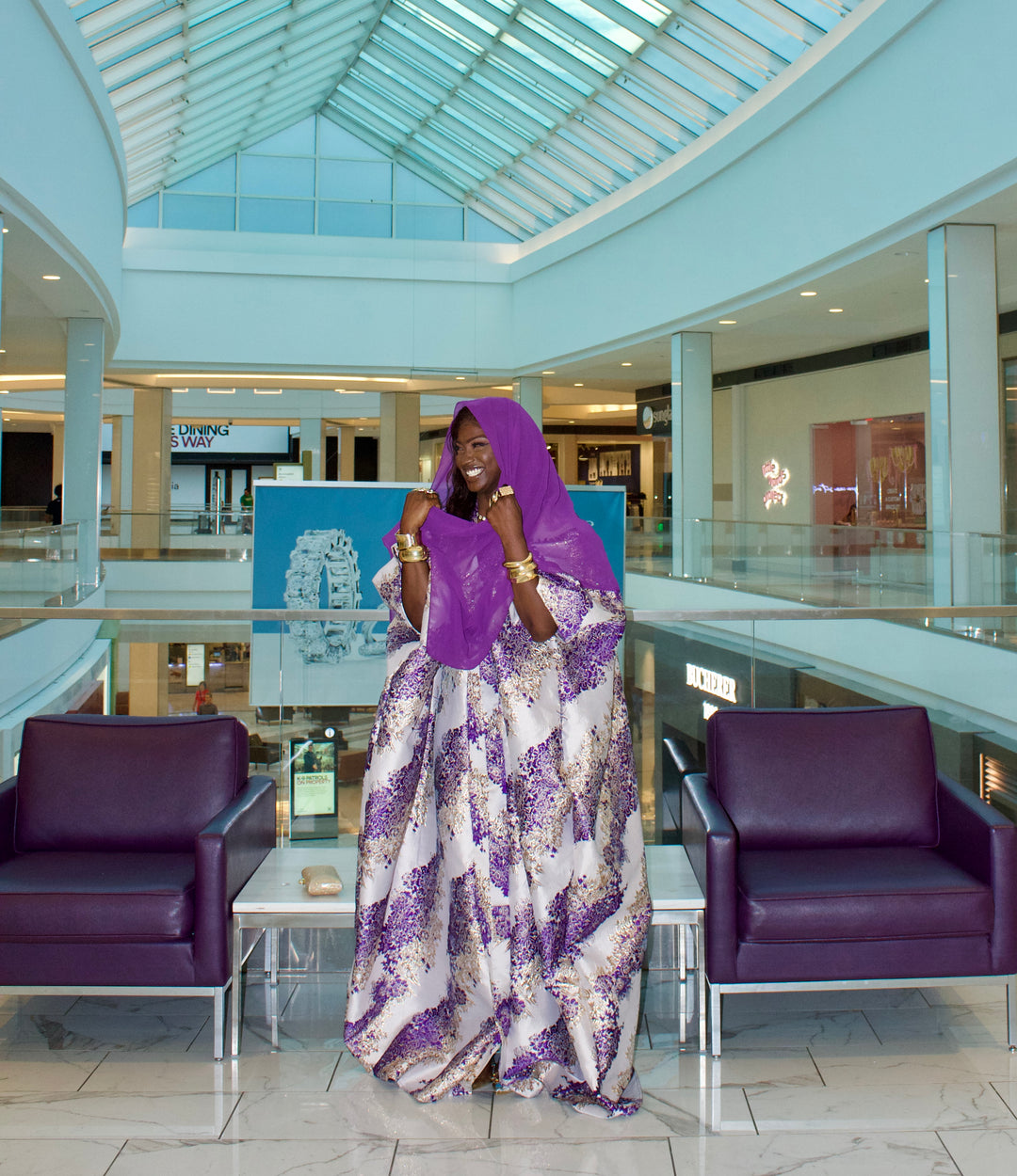 Luxe African rich auntie bubu gown💜