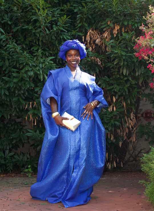 Luxury African rich auntie bubu gown.