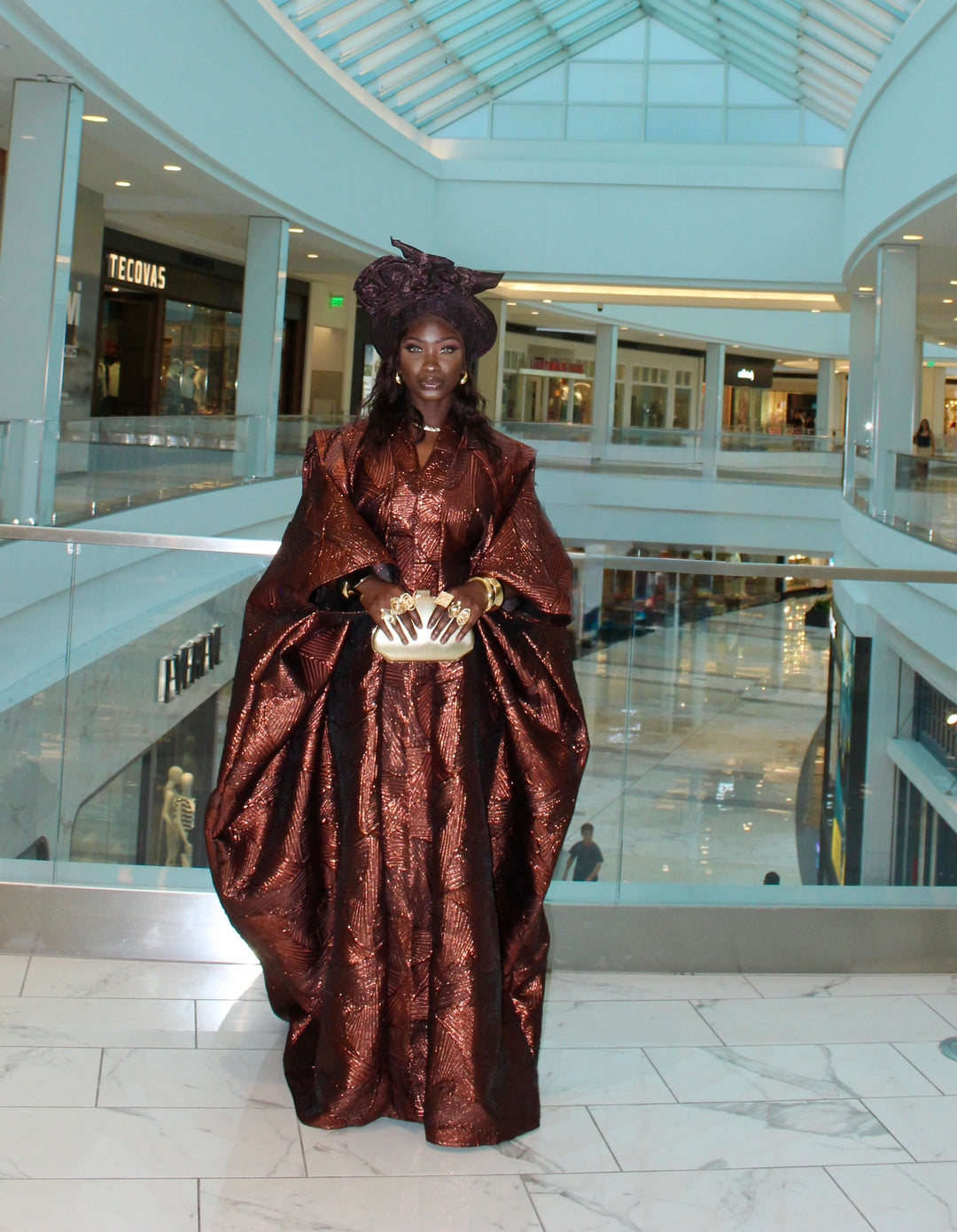 Luxe African rich auntie bubu gown🤎