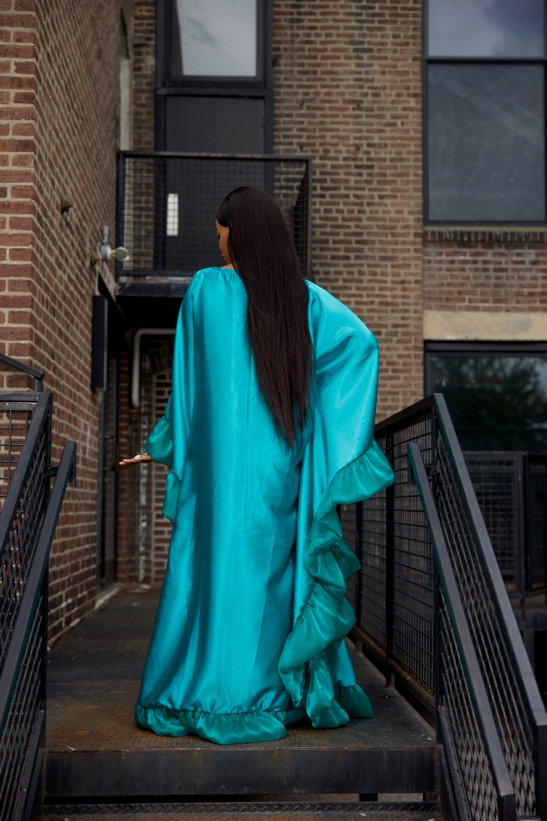 Luxe rich auntie bubu/kaftan gown