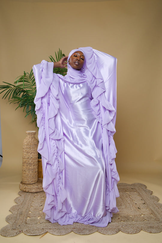 Luxe rich auntie bubu/kaftan gown.