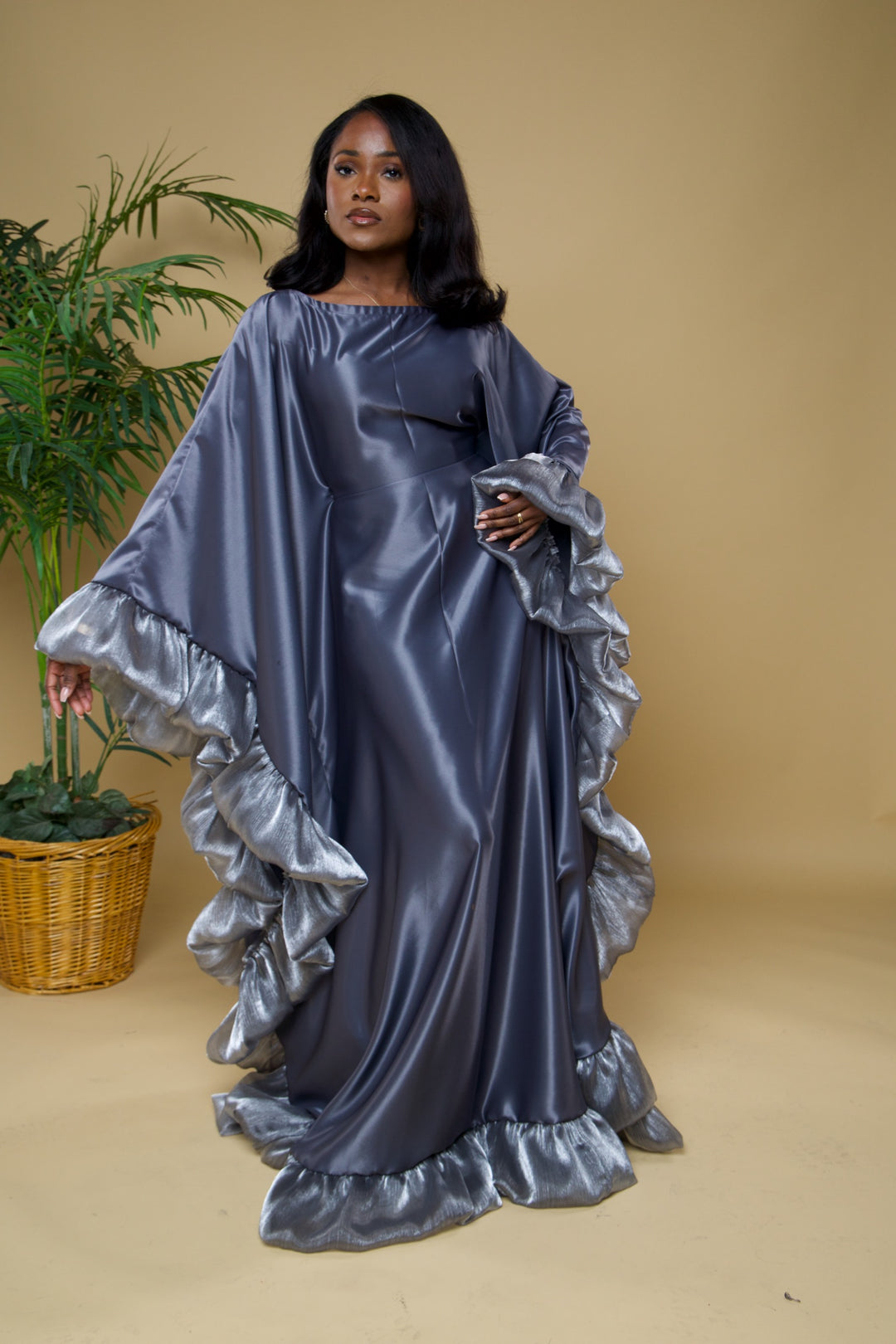 Luxe rich auntie bubu/kaftan gown
