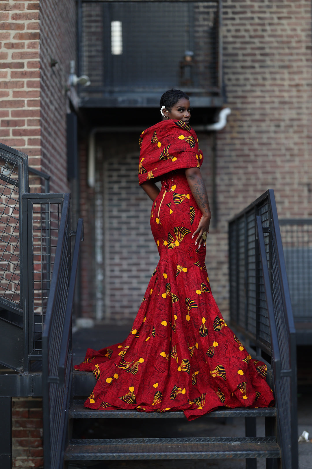 African Prom/Wedding Dress.