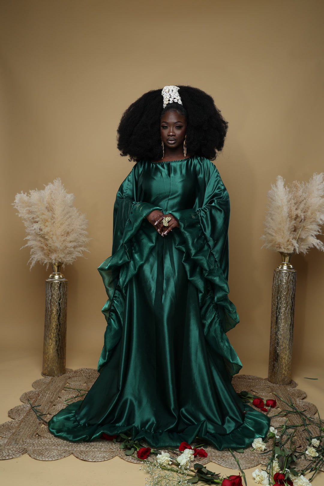 Luxe rich auntie Bubu/kaftan gown