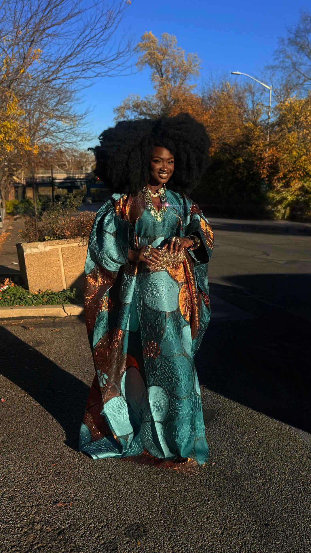 Luxe Premium Brocade Rich Auntie Bubu Gown