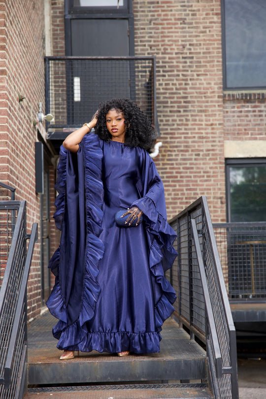 Luxe rich auntie bubu/kaftan gown