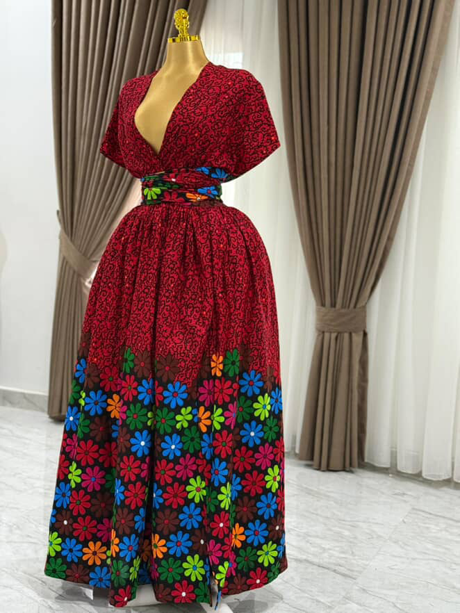 African print infinity ♾️ maxi dress.