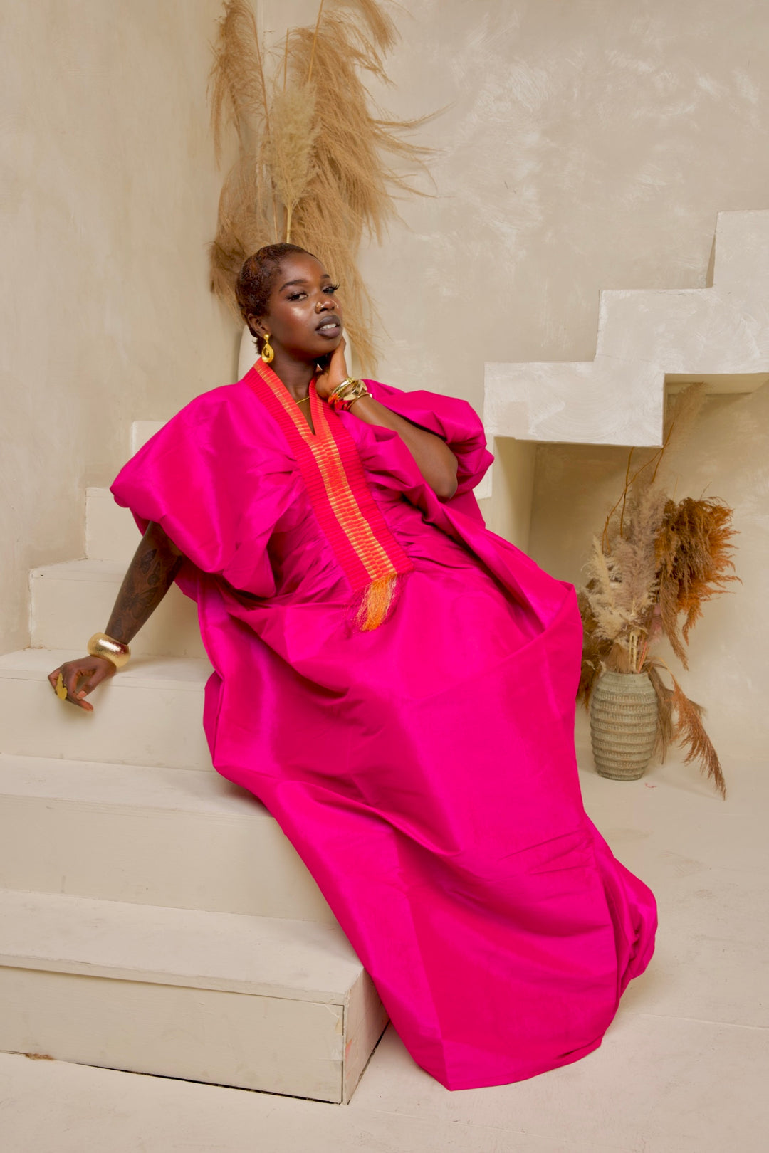 Regal Luxe Premium Taffeta Bubu Gown✨