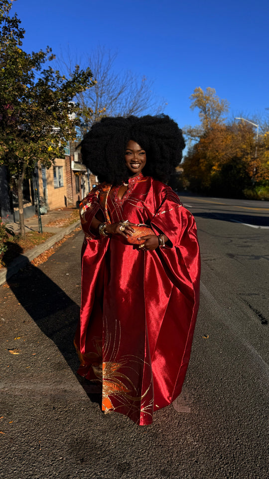 Luxe Premium Brocade Rich Auntie Bubu Gown.