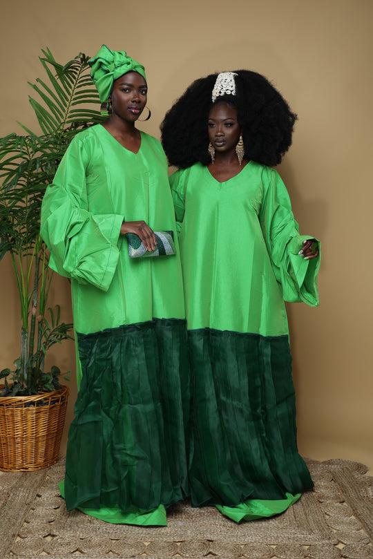 Luxury handmade rich auntie Bubu gowns.