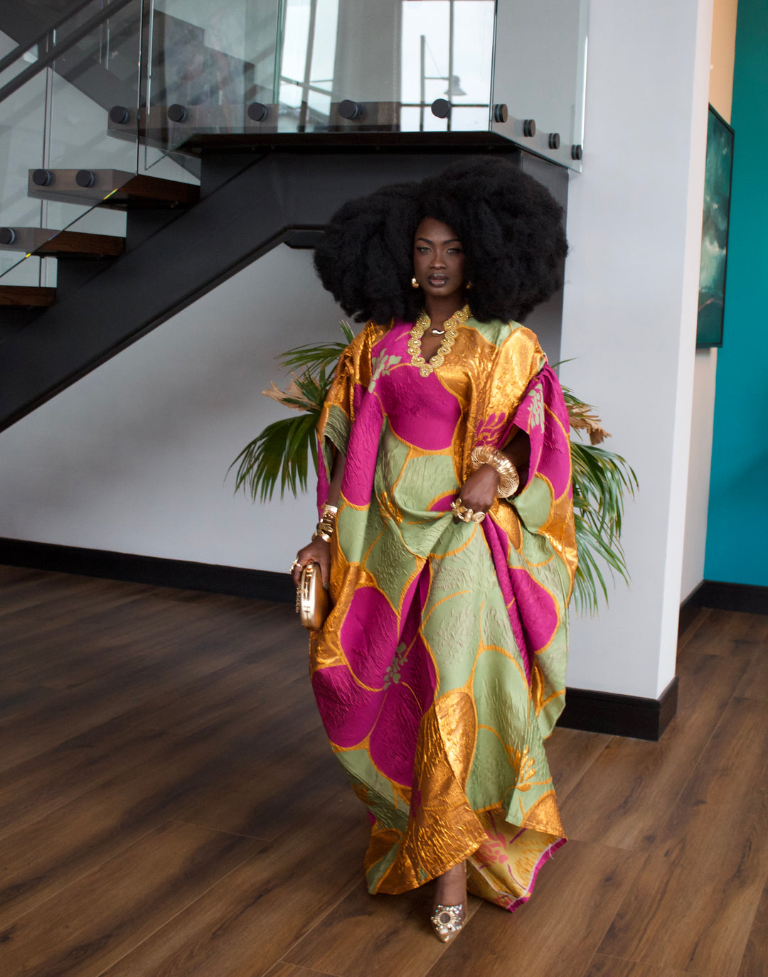 The Royal Petal Brocade Bubu Gown.