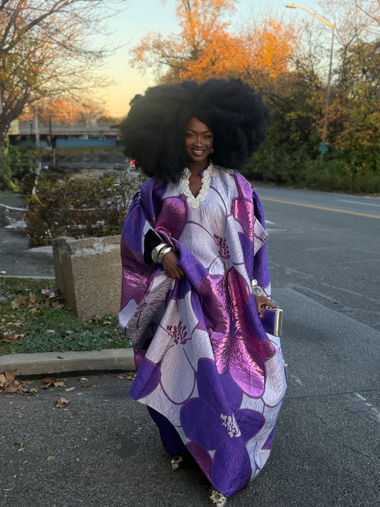 Luxe Premium Brocade Rich Auntie Bubu Gown✨💜