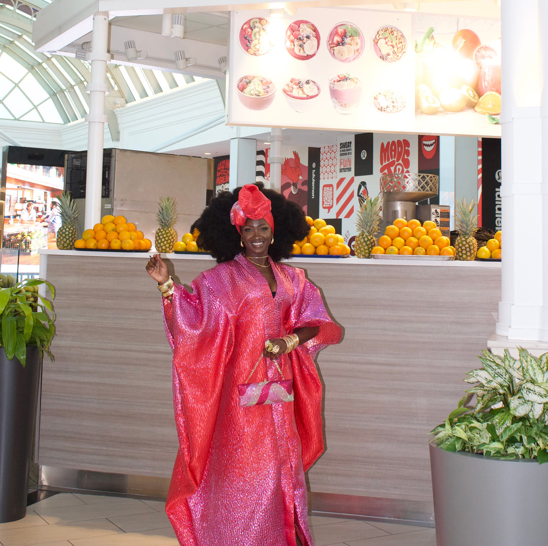 Luxe African rich aunty bubu gown.