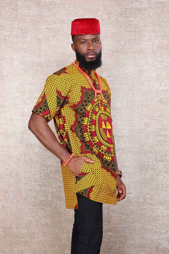 African print men shirt.