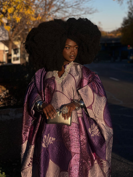 Luxe Premium Brocade Rich Auntie Bubu Gown✨💜