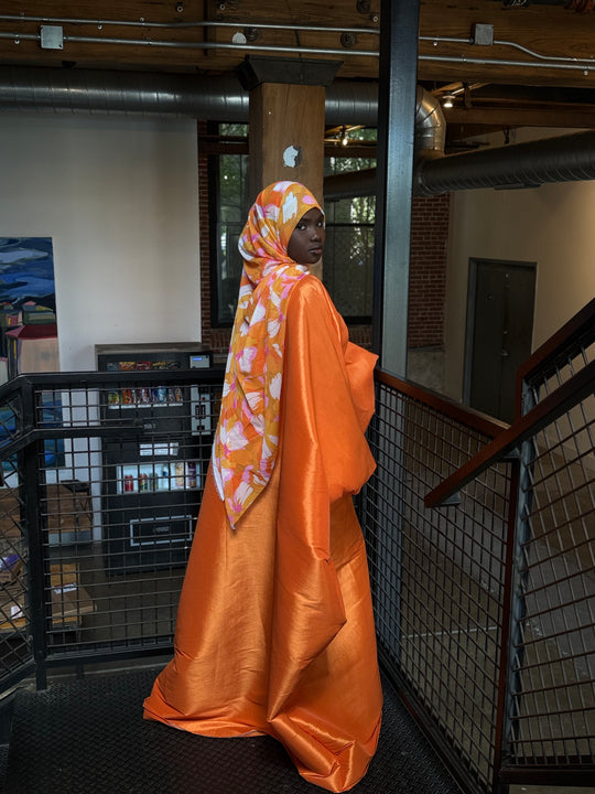 Luxe taffeta rich auntie bubu gown