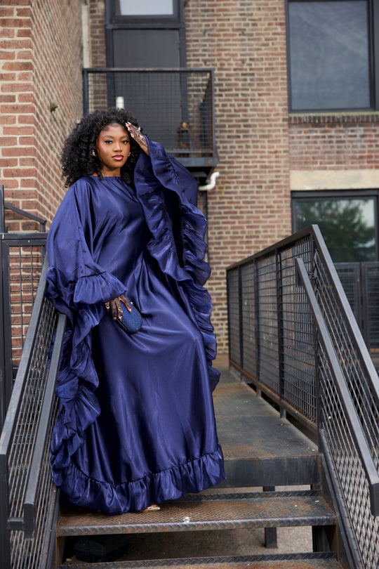 Luxe rich auntie bubu/kaftan gown